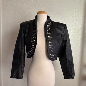 Studded vintage Leather Jacket